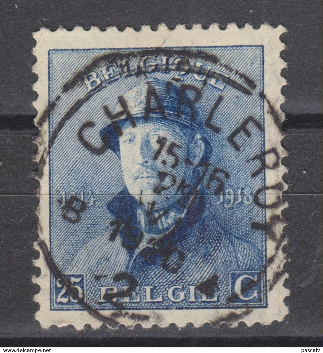 COB 171 Oblitération Centrale CHARLEROY 2 - 1919-1920  Cascos De Trinchera