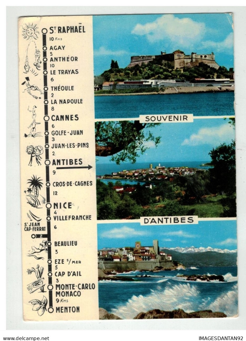 06 ANTIBES SOUVENIR PLAN VUES N°9 172 - Other & Unclassified