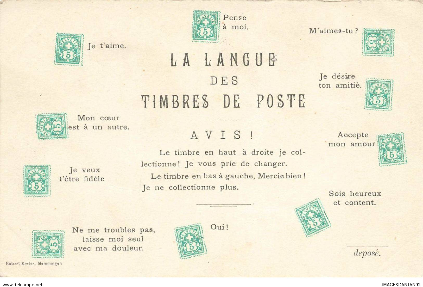 LANGAGE #MK48620 LE LANGUE DES TIMBRES DE POSTE - Autres & Non Classés