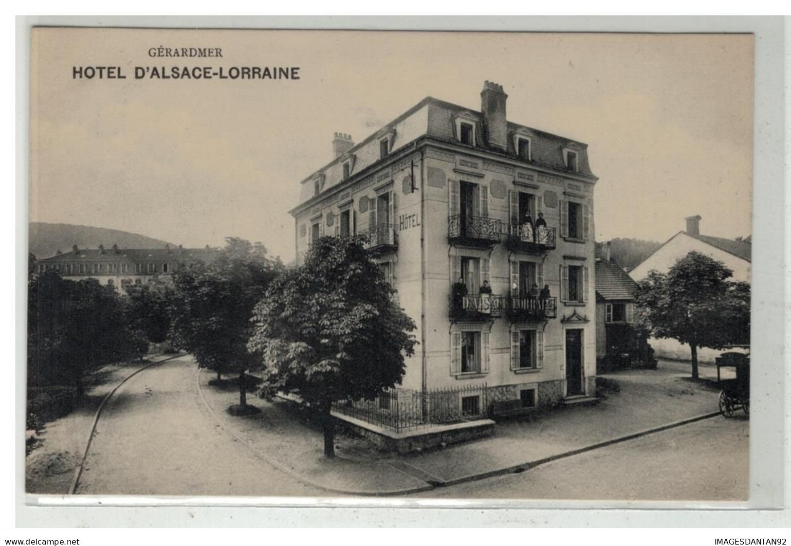 88 GERARDMER #16542 HOTEL ALSACE LORRAINE + FACTURE AU DOS PROP. HENRI VALENTIN MENU PUBLICITE - Gerardmer