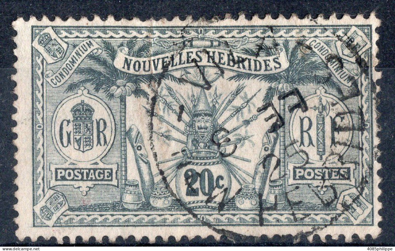 Nouvelles HEBRIDES Timbre-poste N°40 Oblitéré TB Cote : 5€00 - Used Stamps