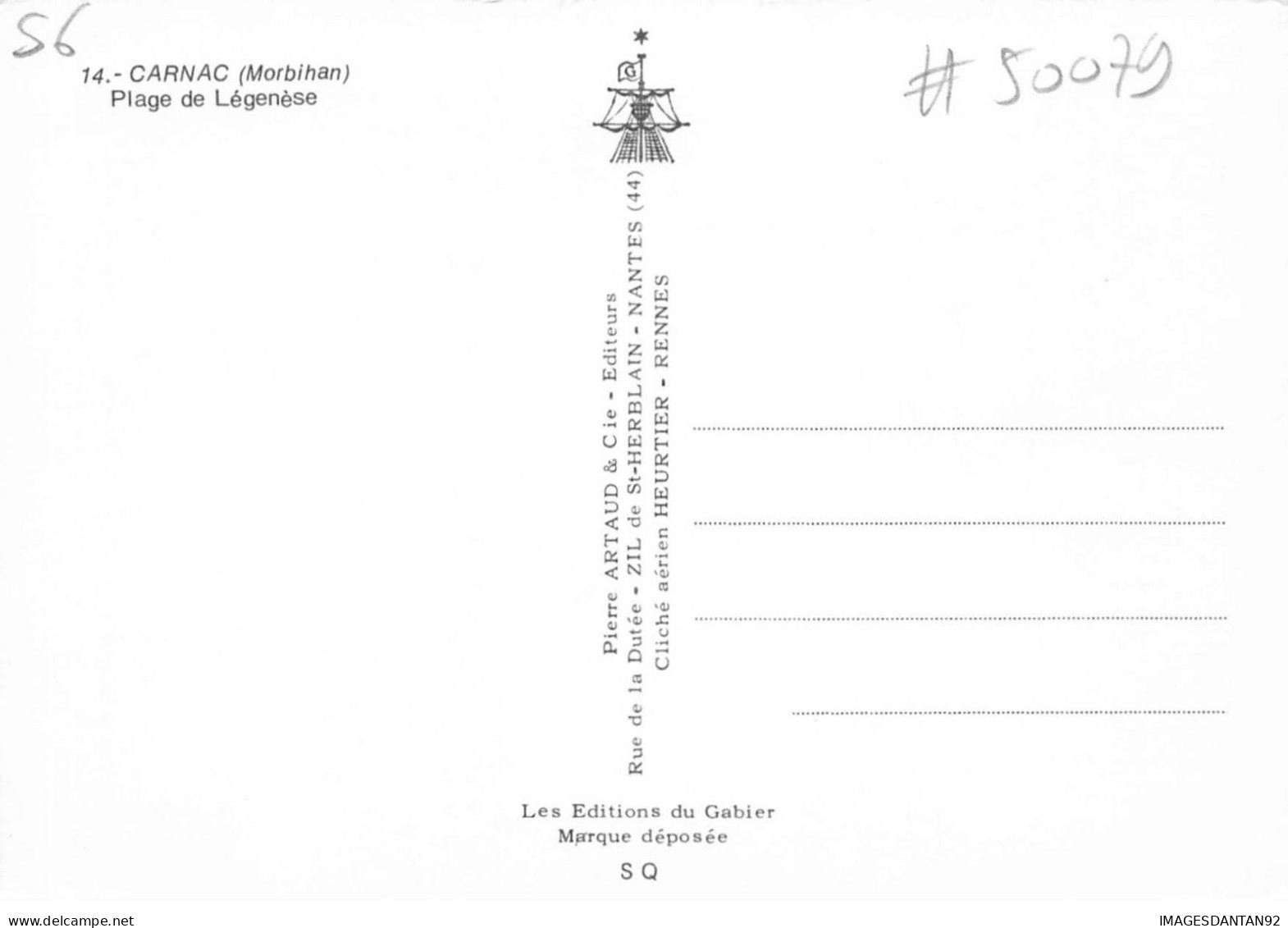 56 CARNAC  #SAN50079 PLAGE DE LEGENESE - Carnac