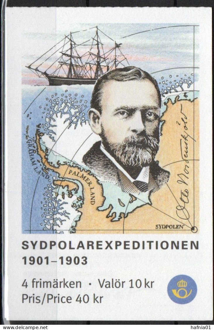Martin Mörck. Sweden 2002.  1st Swedish Antarctic Expedition 1901 - 1903. Michel  MH 282. MNH. Signed. - 1981-..