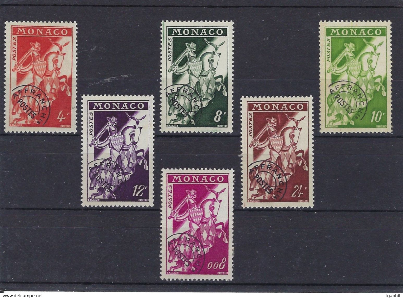 Blason Monaco, Préoblitérés** 11, 12, 12B, 13, 14 Et 19 - Stamps