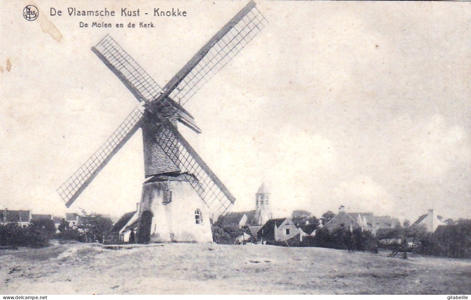  KNOKKE - KNOCKE Le ZOUTE -  De Molen En De Kerk - Le Moulin - L'église - Knokke