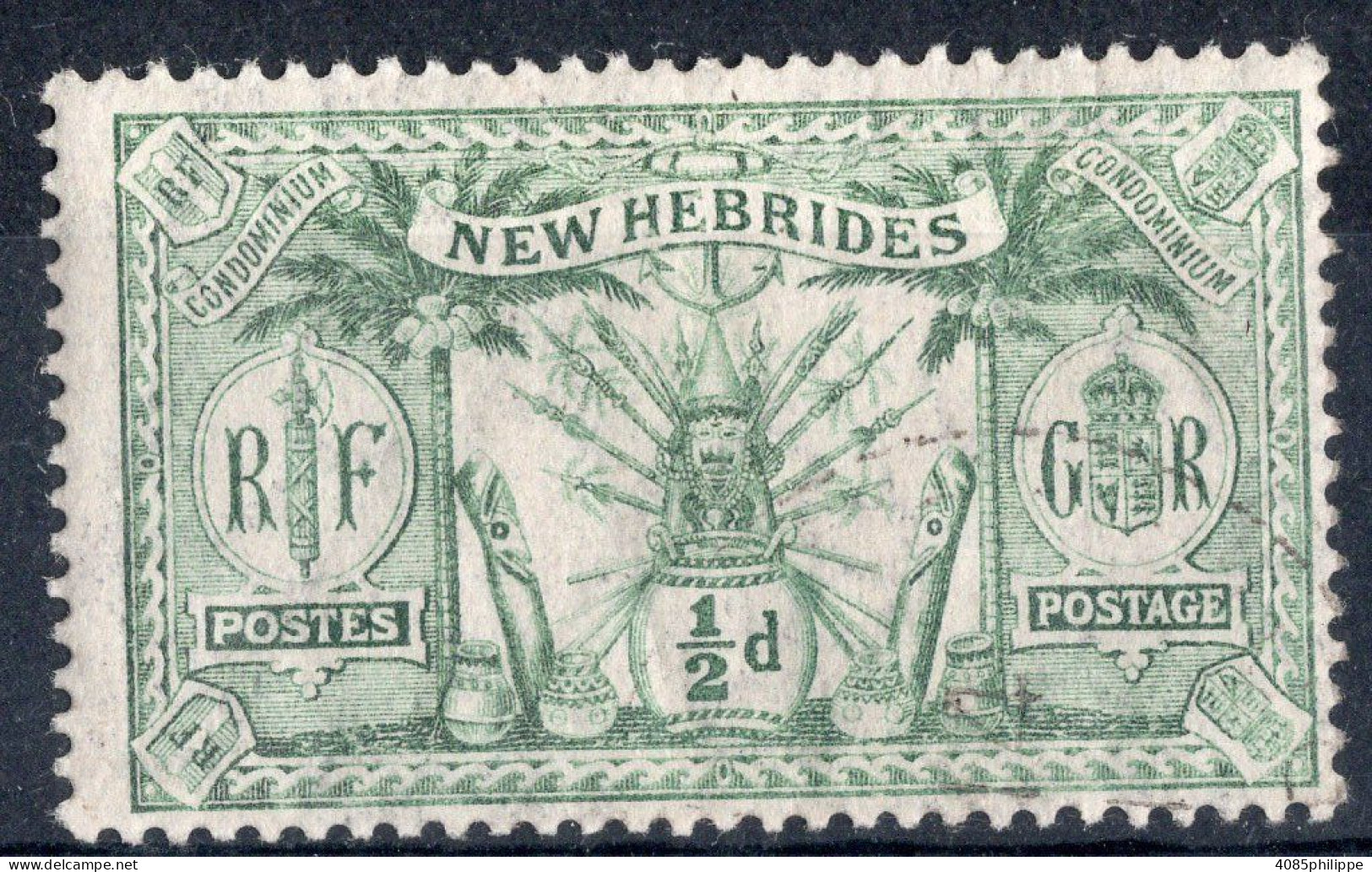 Nouvelles HEBRIDES Timbre-poste N°49 Oblitéré TB Cote : 3€50 - Used Stamps