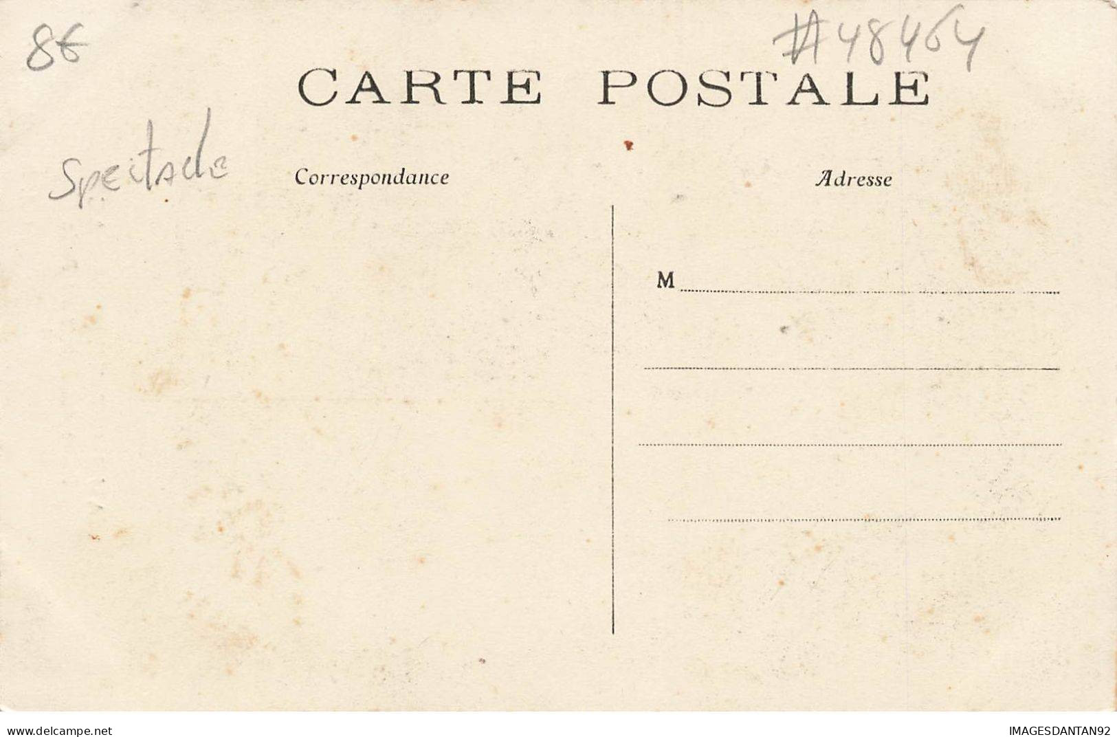 SPECTACLE #MK48464 AUGUSTINE ORLHAC REINE DES REINES DE PARIS 1909 - Artistas