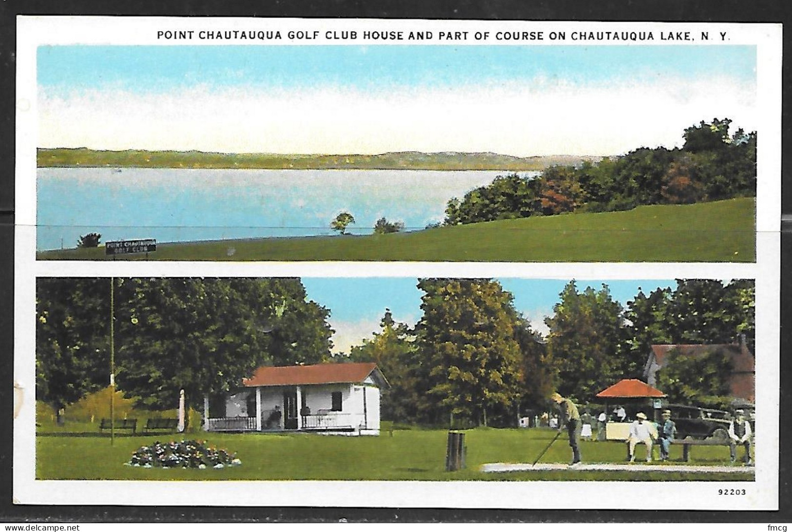 NY Point Chautauqua Golf Club House, Course, Lake, Unused - Other & Unclassified