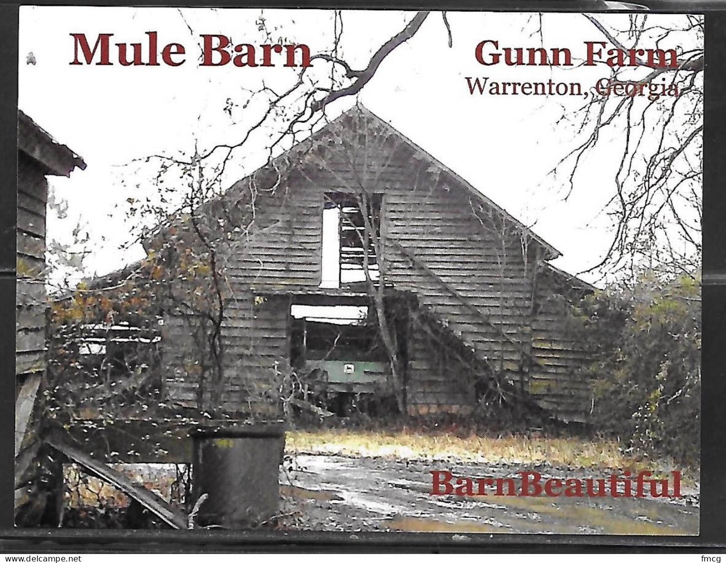 Georgia, Warrenton, Gumn Farm, Mule Barn, Unused  - Other & Unclassified