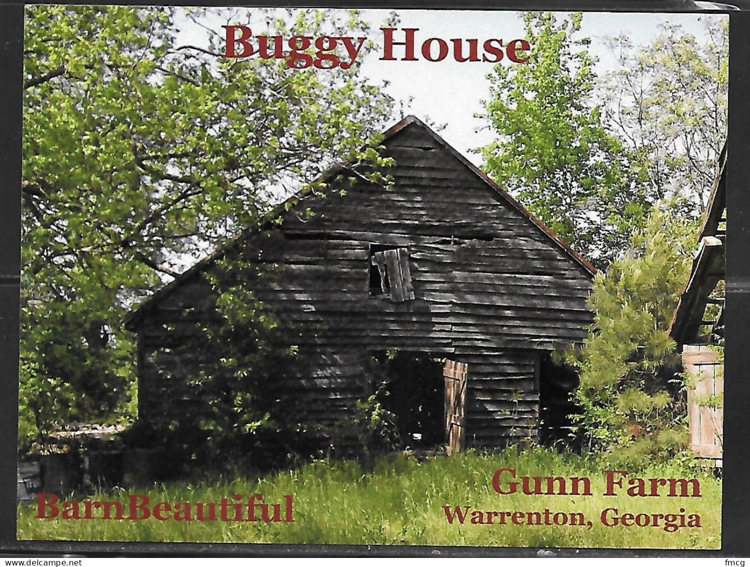 Georgia, Warrenton, Gumn Farm, Buggy House, Unused  - Other & Unclassified