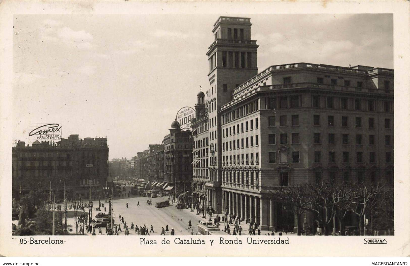 ESPAGNE #DC50964 PLACE DE CATALUNA ET RONDA UNIVERSIDAD BOULEVARD TRAMWAY - Barcelona