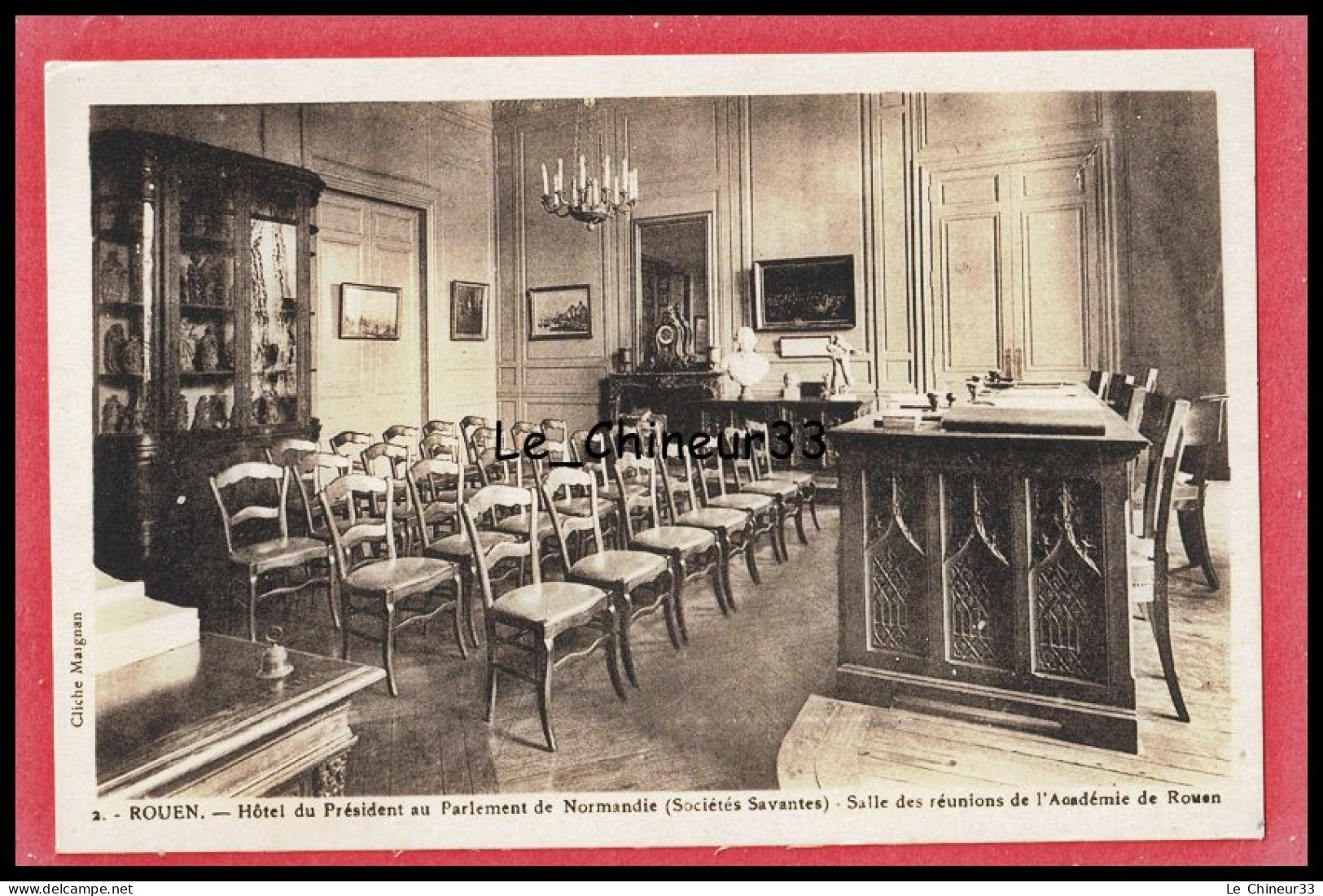 76 - ROUEN -- Hotel Du President Du Parlement De Normandie (societes Savantes) Salle Des Reunions - Rouen