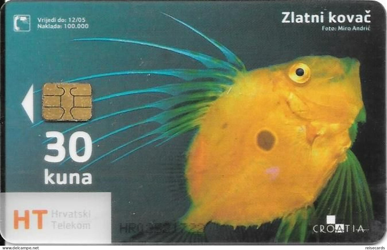Croatia: Hrvatski Telekom - Underwater World, Zlatni Kovac. Transparent - Croatia