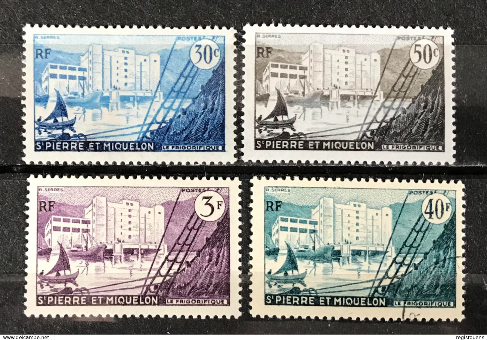 Lot De 4 Timbres Neufs Saint Pierre Et Miquelon 1955 Yt 348**,349**,350*,351** - Unused Stamps