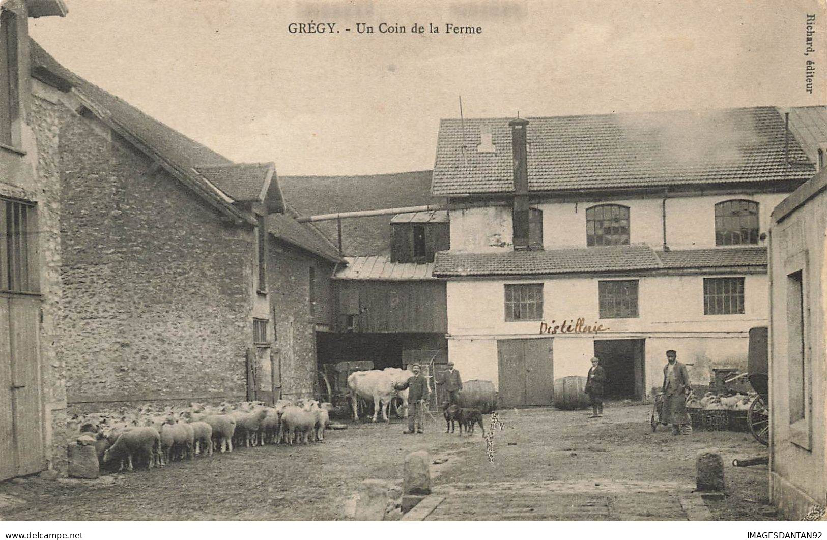 77 GREGY #MK48244 UN COIN DE LA FERME MOUTONS VACHES - Brie Comte Robert