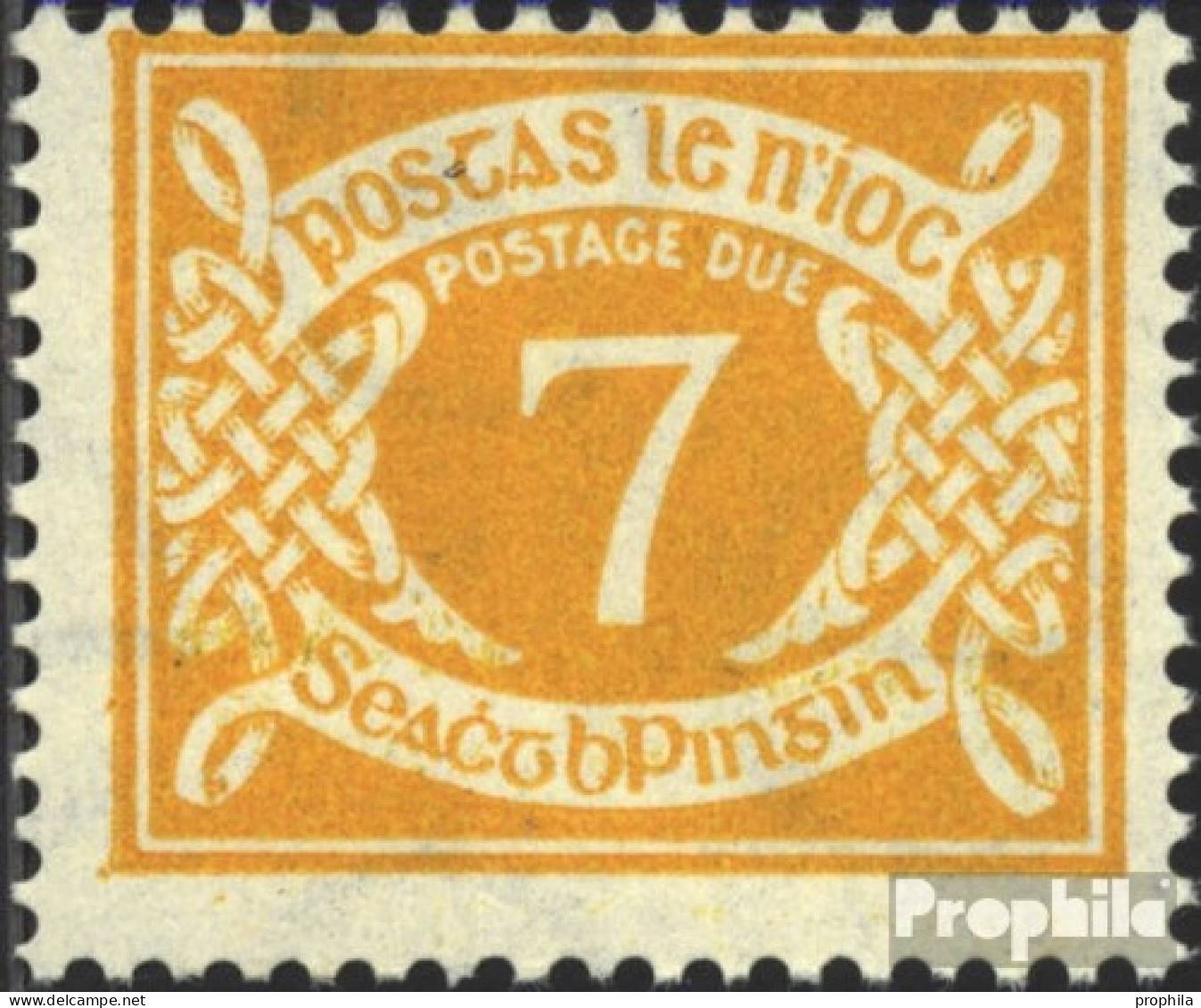 Irland P20Z Kopfstehendes Wasserzeichen Postfrisch 1971 Portomarken - Ungebraucht