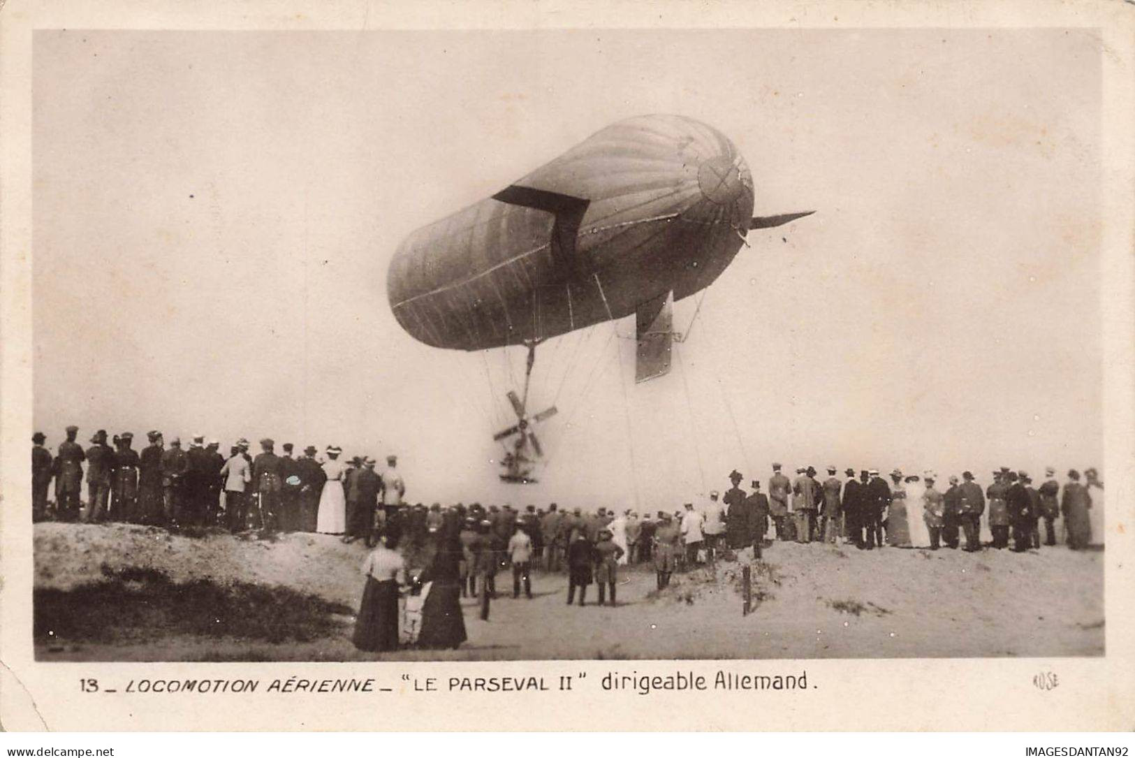 AVIATIONS #MK52735 LOCOMOTION AERIENNE LE PARSEVAL II DIRIGEABLE ALLEMAND - Airships