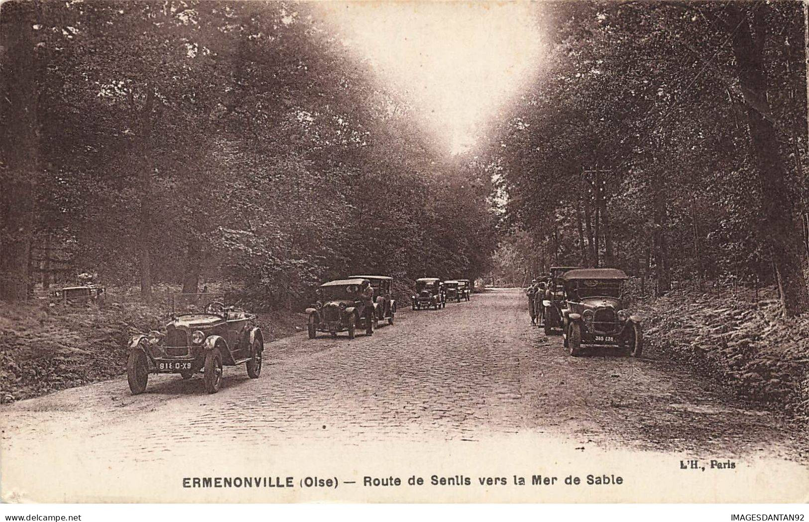 60 ERMENONVILLE #AS38944 ROUTE DE SENLIS VERS LA MER DE SABLE - Ermenonville