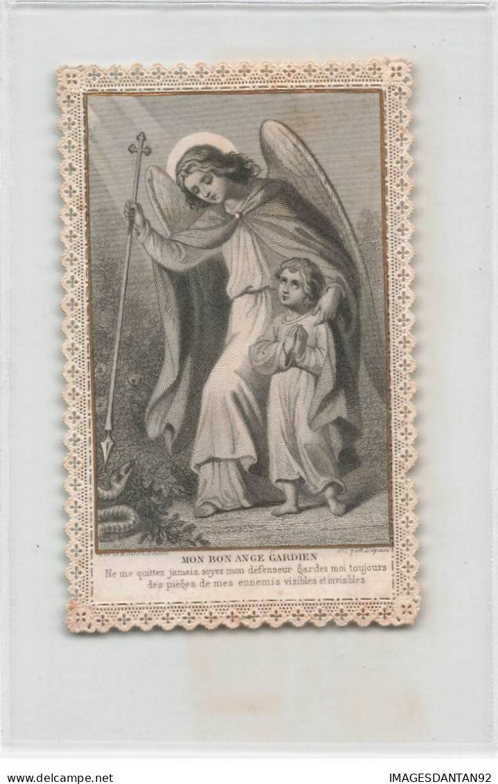 CANIVET HOLY CARD IMAGE PIEUSE MON BON ANGE GARDIEN MAISON BASSET 708 - Devotion Images