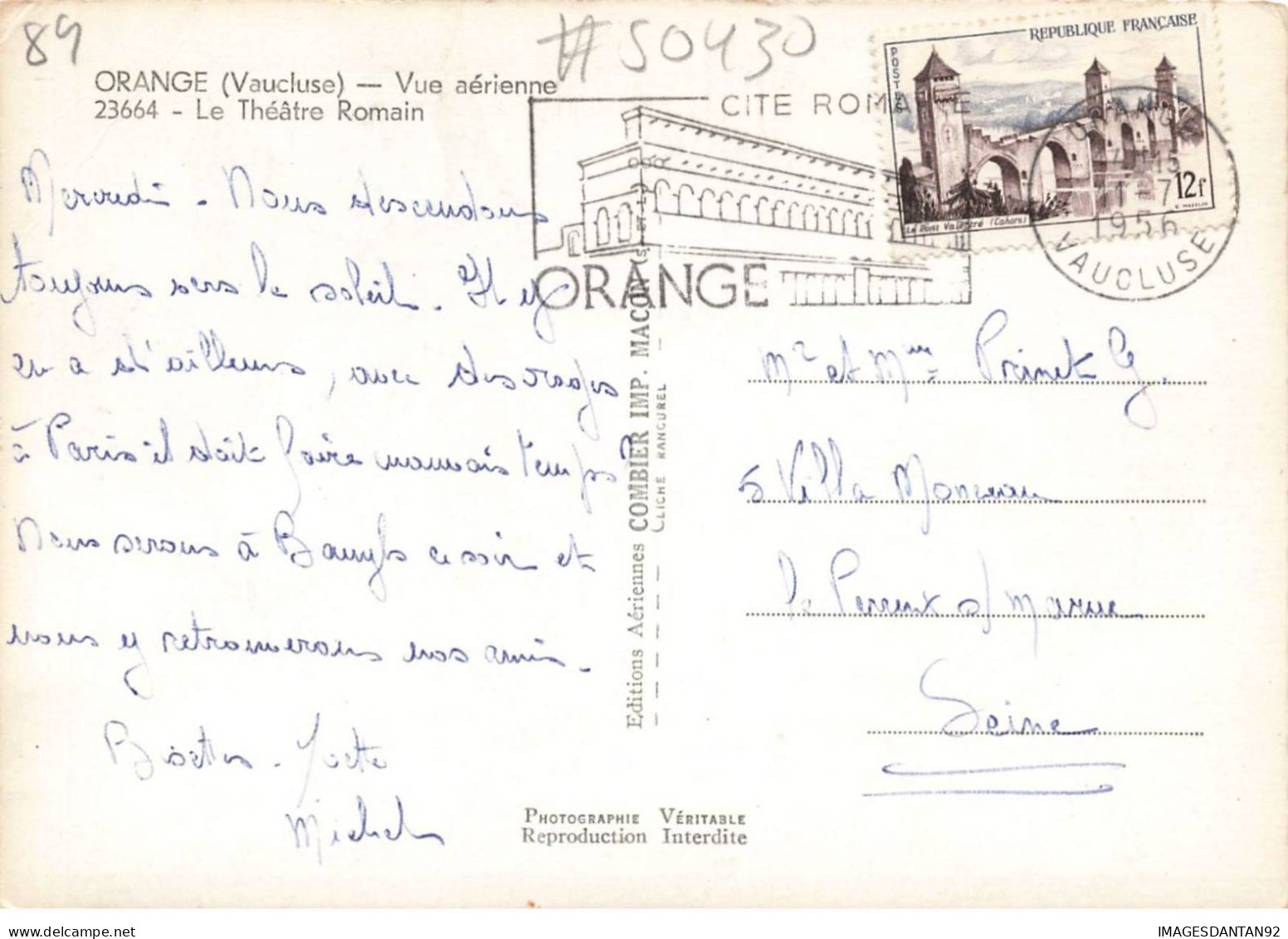 84 ORANGE #SAN50430 VUE AERIENNE LE THEATRE ROMAIN - Orange