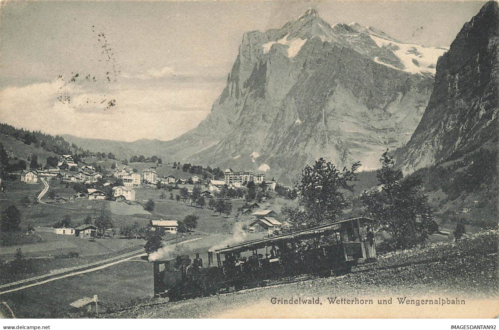 SUISSE #MK49176 GRINDELWALD WETTERHORN UND WENGERNALPBAHN TRAIN - Grindelwald