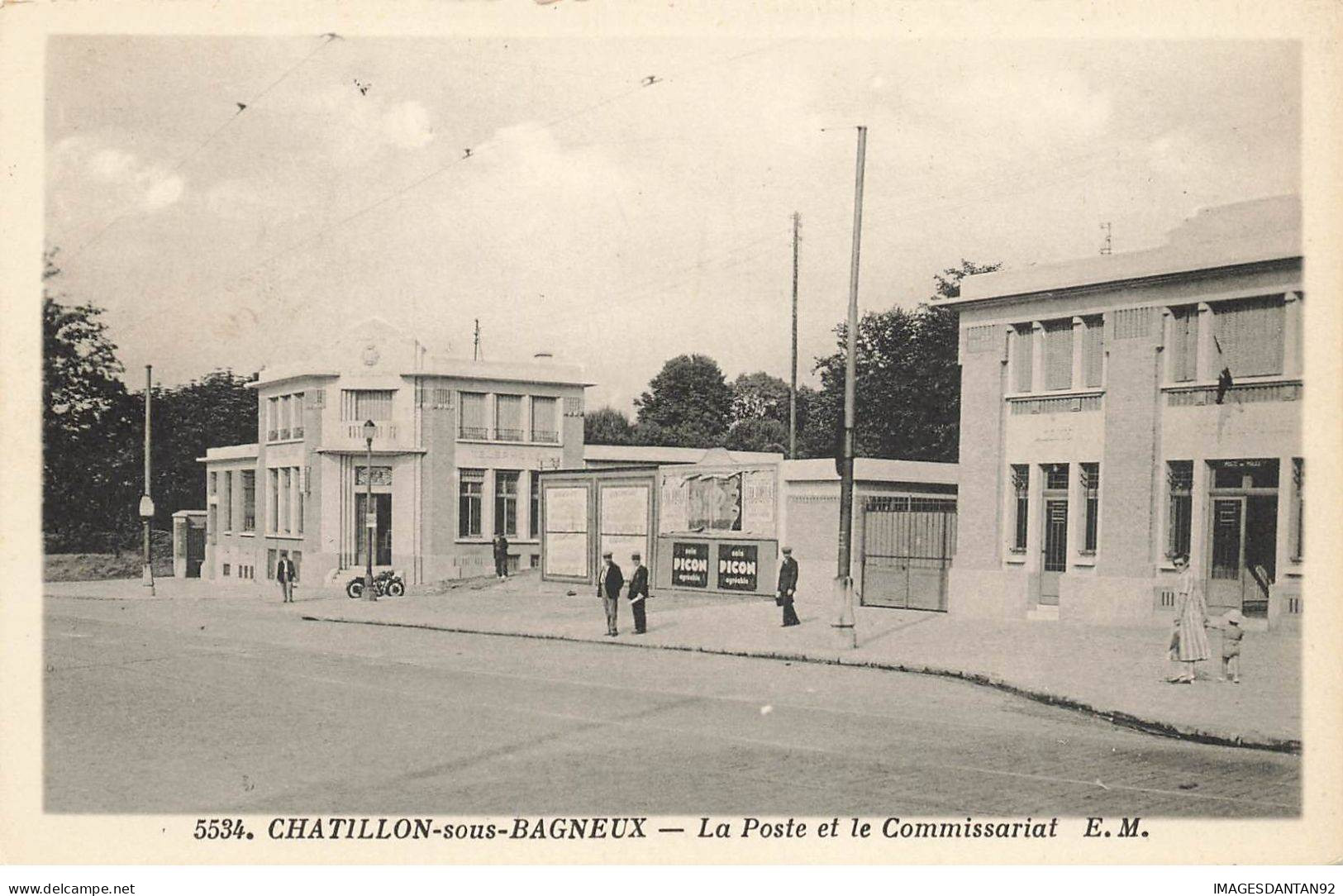 92 CHATILLON SOUS BAGNEUX #AS39114 LA POSTE ET LE COMMISSARIAT - Châtillon