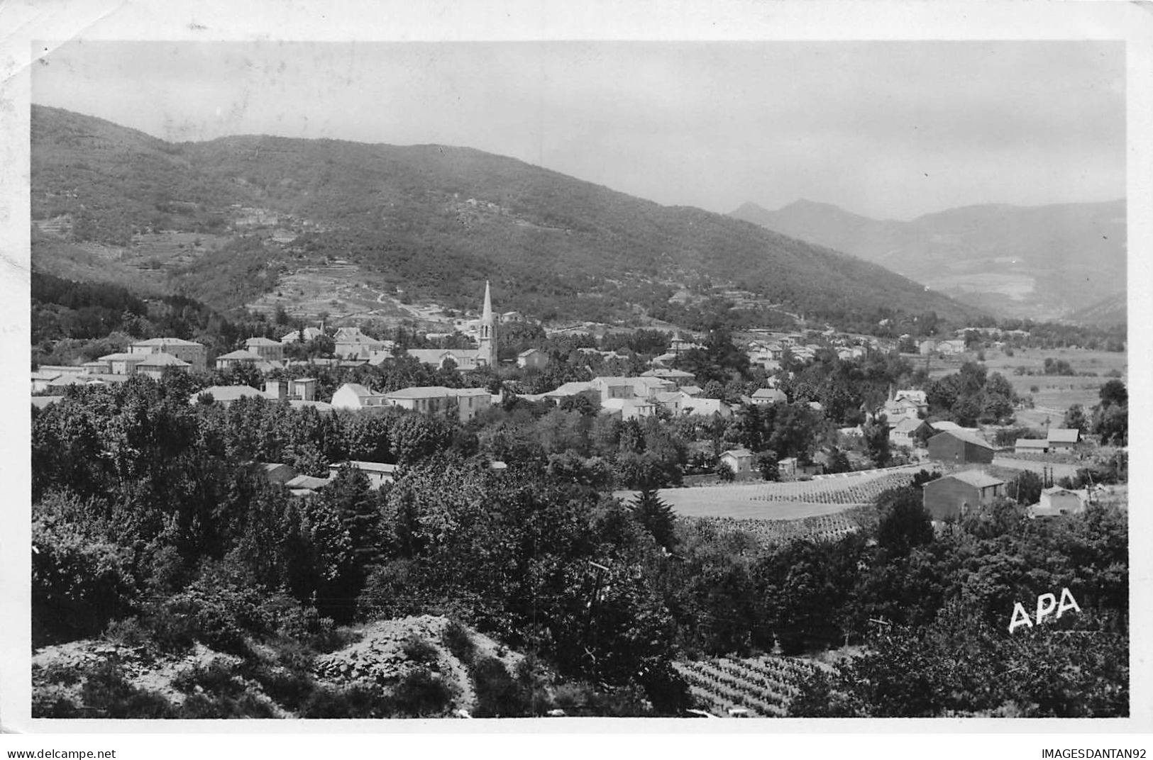 34 LAMALOU LES BAINS #DC51792 VUE GENERALE EGLISE MAISONS MONTAGNES - Lamalou Les Bains