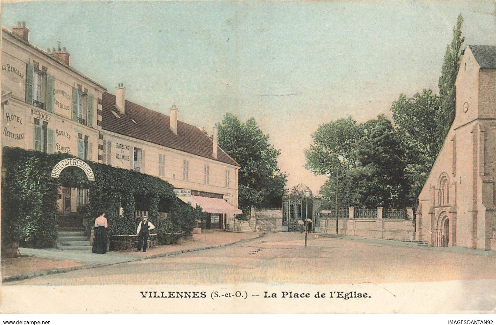 78 VILLENNES #AS39059 LA PLACE DE L EGLISE - Villennes-sur-Seine