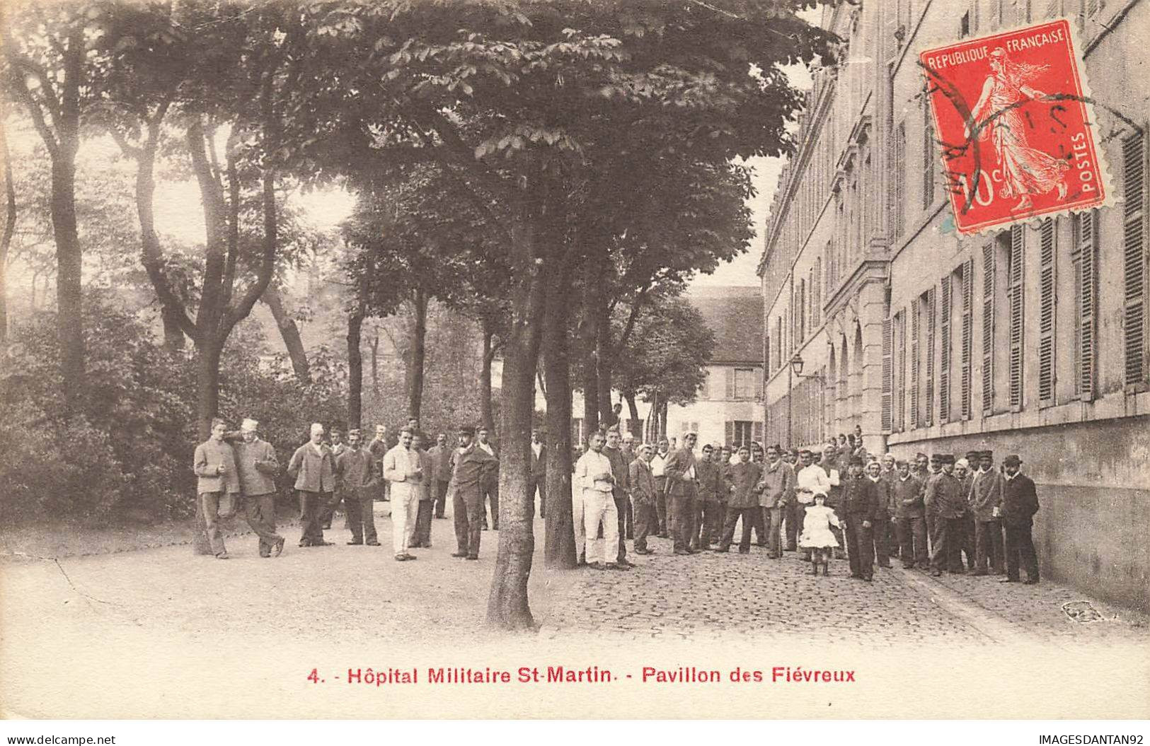75 PARIS #AS39031 HOPITAL MILITAIRE ST MARTIN PAVILLON DES FIEVREUX - Health, Hospitals