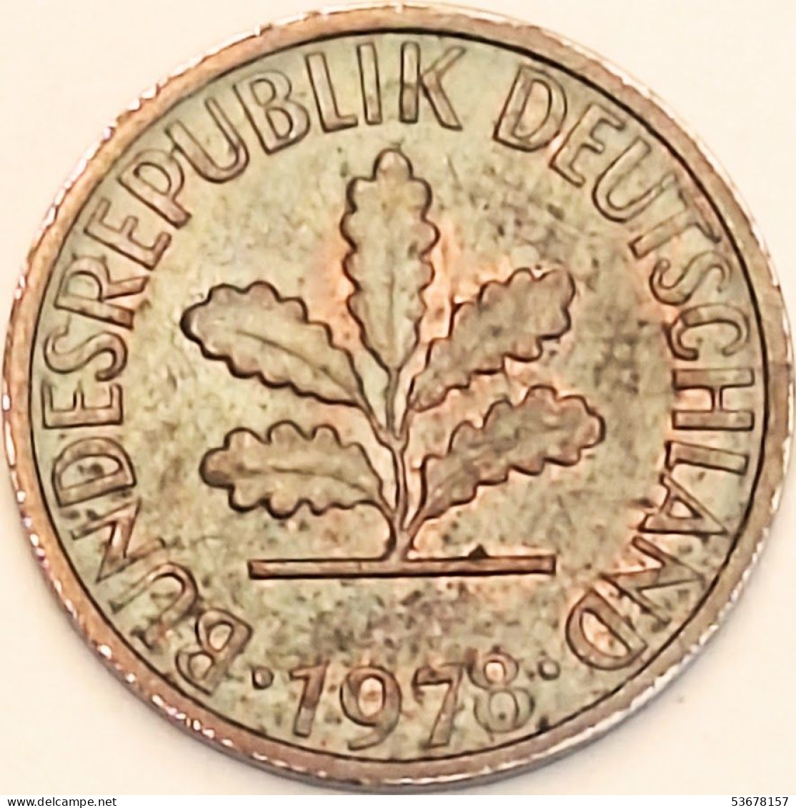 Germany Federal Republic - Pfennig 1978 G, KM# 105 (#4477) - 1 Pfennig