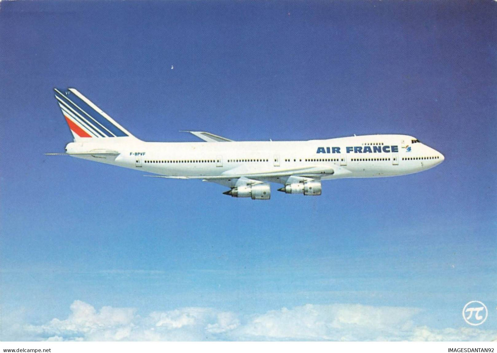 AVIATION #DC51273 BOEING 747 EN VOL AIR FRANCE - Otros & Sin Clasificación