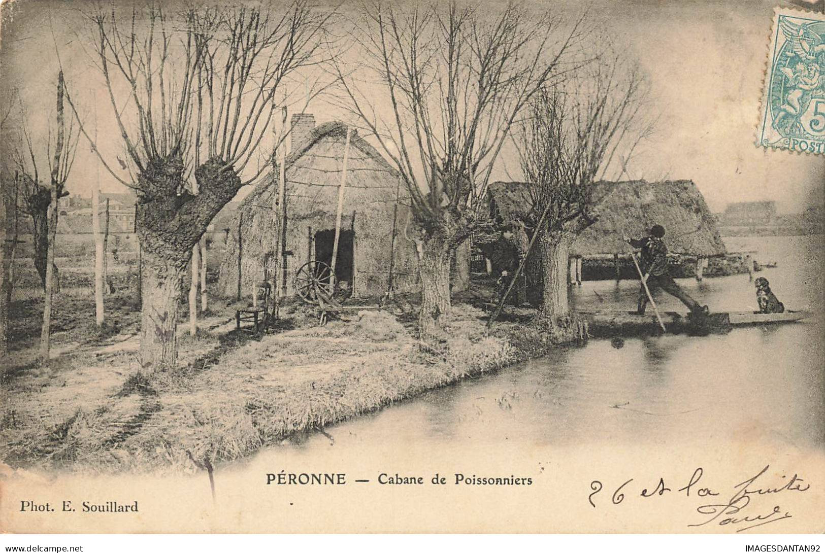 80 PERONNE #MK52479 CABANE DE POISSONNIERS - Peronne