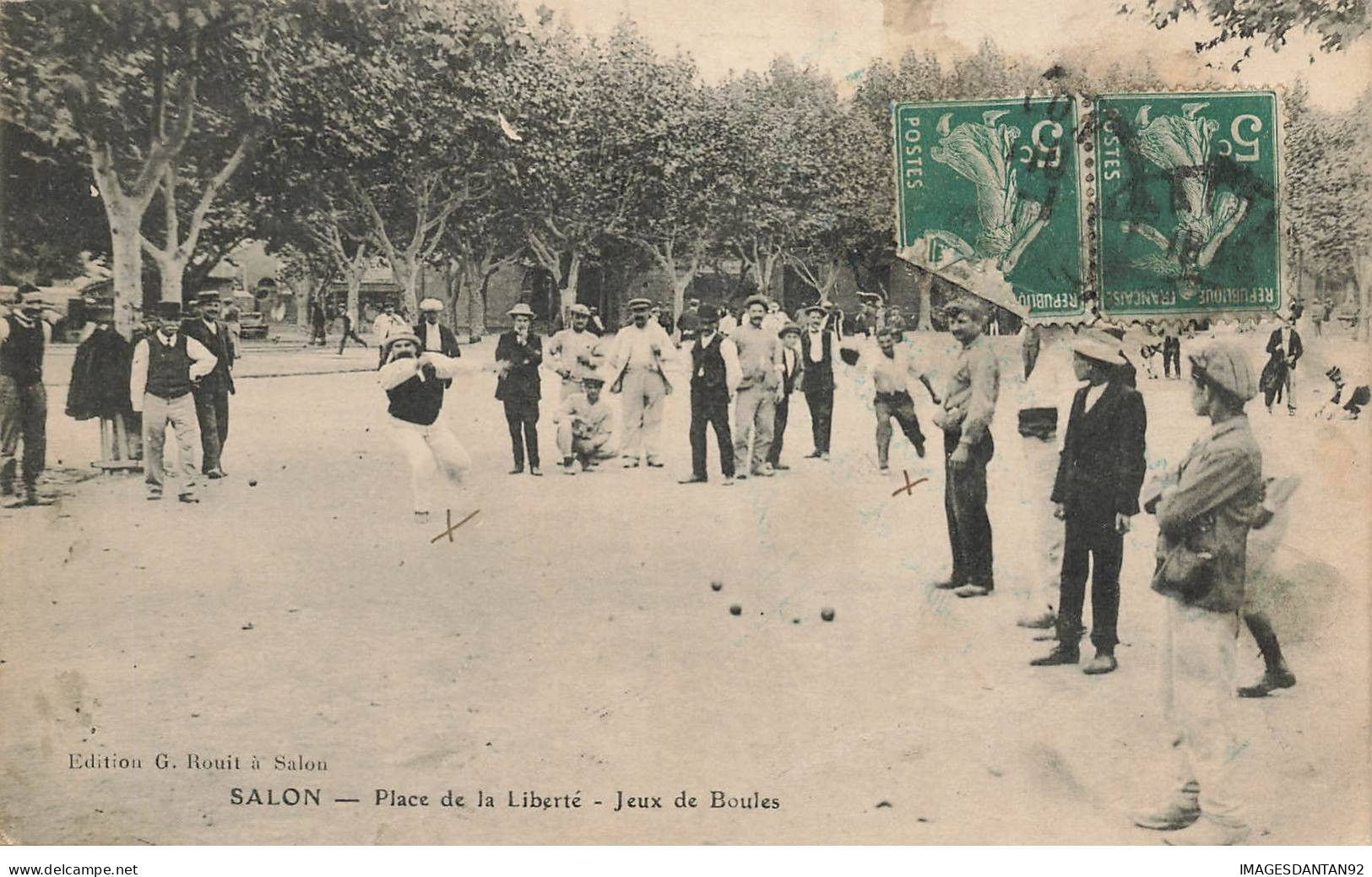 13 SALON #FG52990 PLACE DE LA LIBERTE JEUX DE BOULES PETANQUE SPORT - Salon De Provence