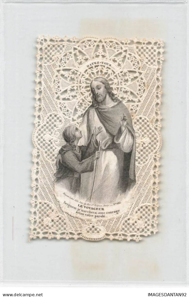 CANIVET HOLY CARD IMAGE PIEUSE LE VOYAGEUR HATEZ VOUS BOUASSE LEBEL 683 - Imágenes Religiosas