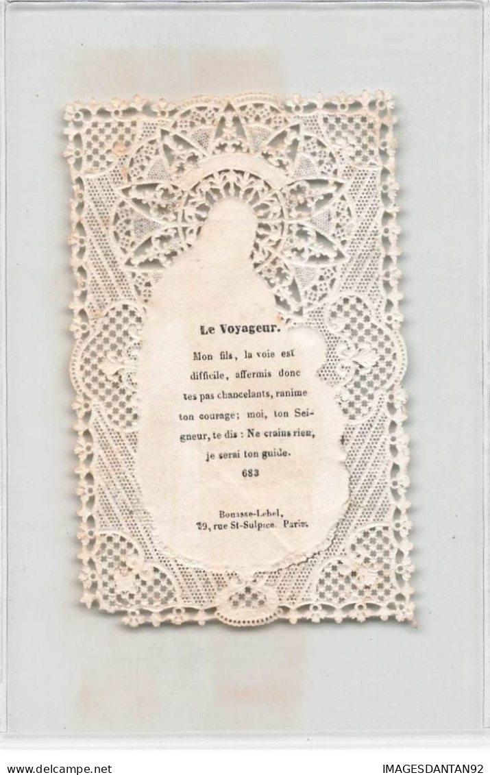 CANIVET HOLY CARD IMAGE PIEUSE LE VOYAGEUR HATEZ VOUS BOUASSE LEBEL 683 - Images Religieuses