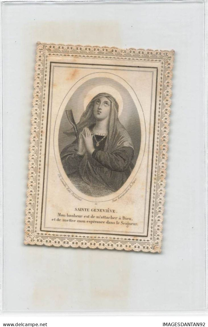 CANIVET HOLY CARD IMAGE PIEUSE SAINT GENEVIEVE LETAILLE 21 - Devotion Images