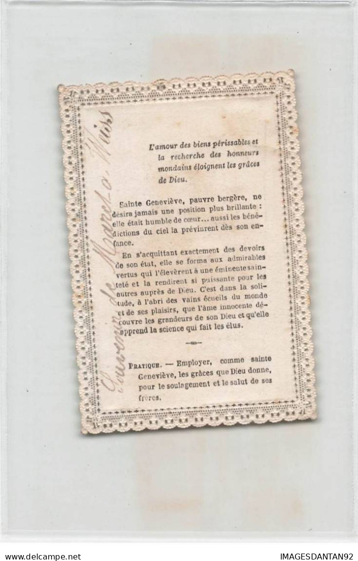 CANIVET HOLY CARD IMAGE PIEUSE SAINT GENEVIEVE LETAILLE 21 - Devotion Images