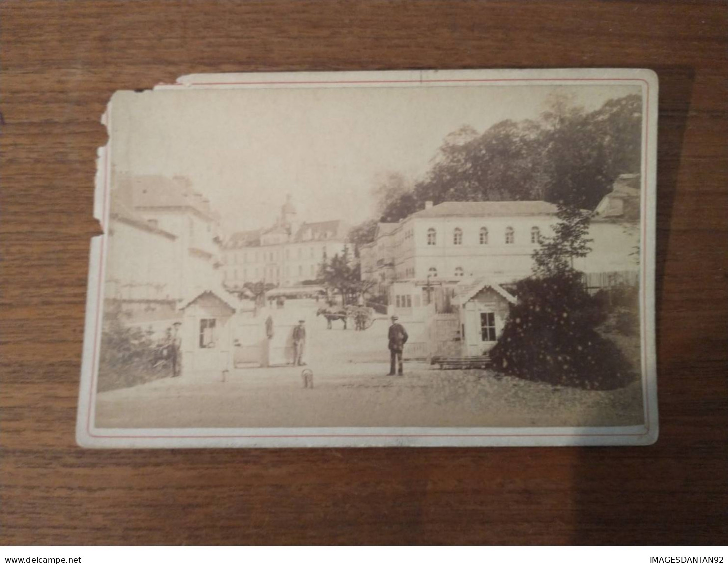 65 BAGNERES DE BIGORRE PLACE DES THERMES PHOTO - Old (before 1900)