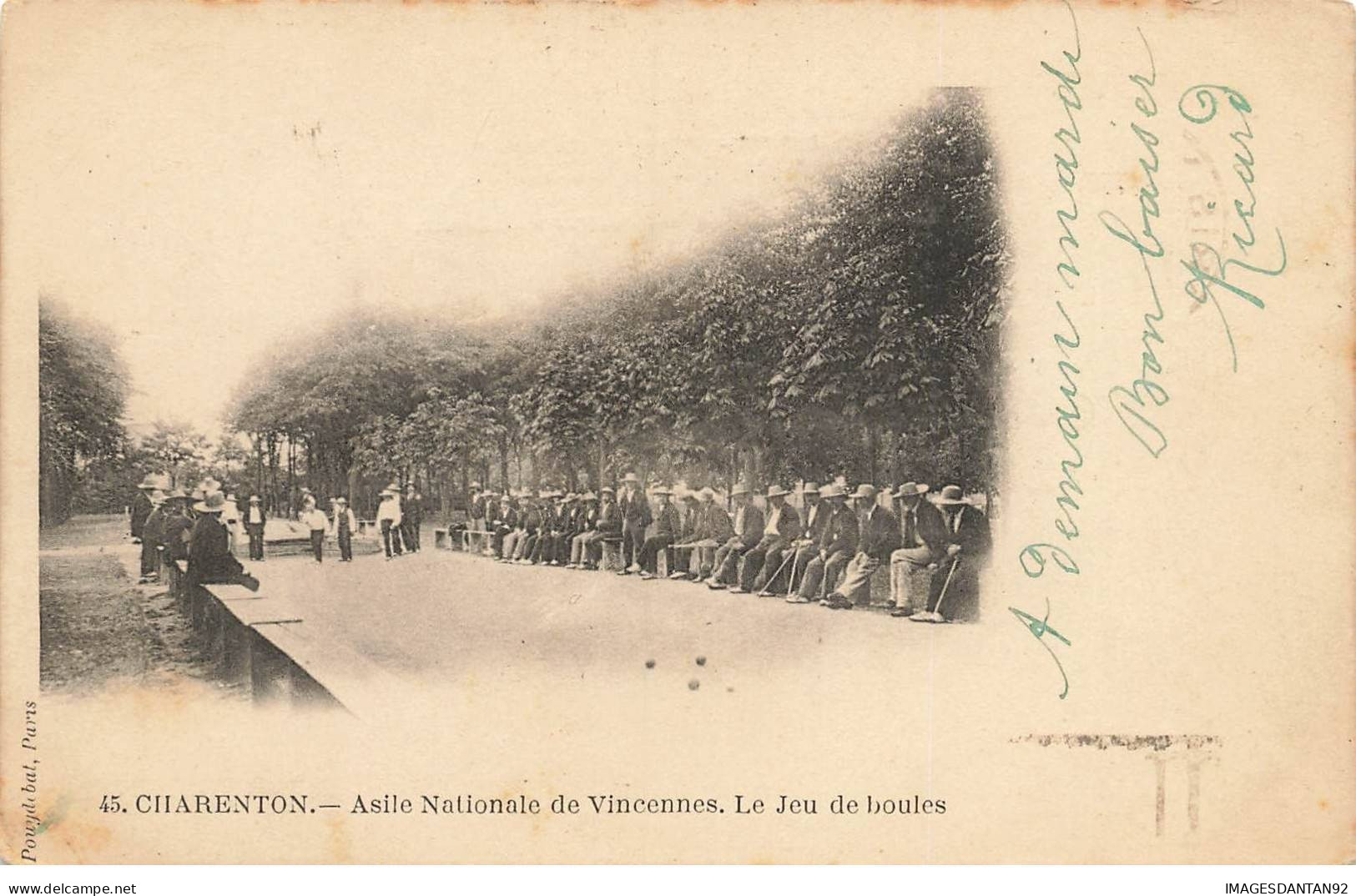 SPORTS #MK52692 CHARENTON ASILE NATIONALE DE VINCENNES LE JEU DE BOULES PETANQUE - Boule/Pétanque