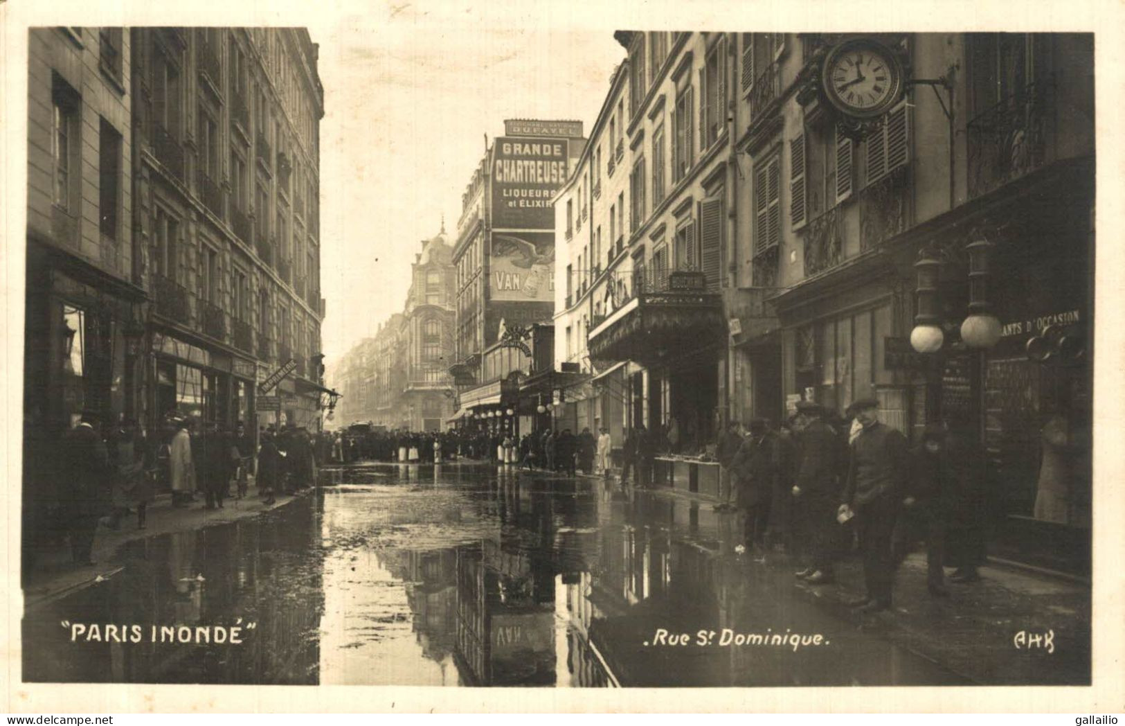 PARIS INONDE RUE SAINT DOMINIQUE - Überschwemmung 1910