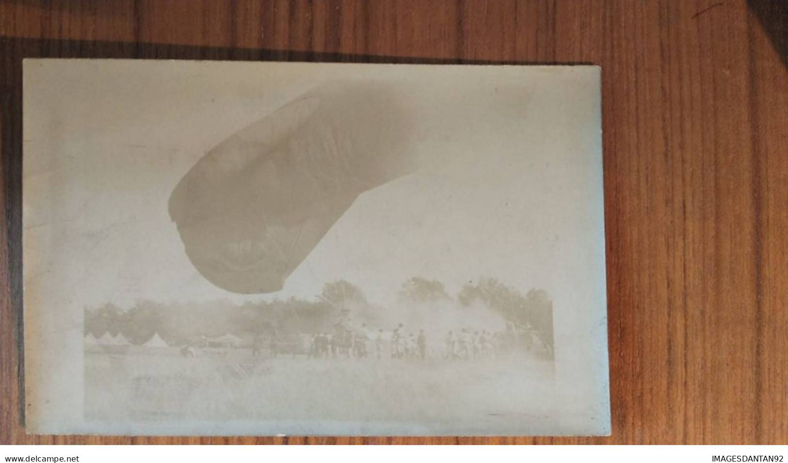 AVIATION #DC51291 GONFLEMENT D UN DIRIGEABLE CARTE PHOTO MILITAIRE - Zeppeline