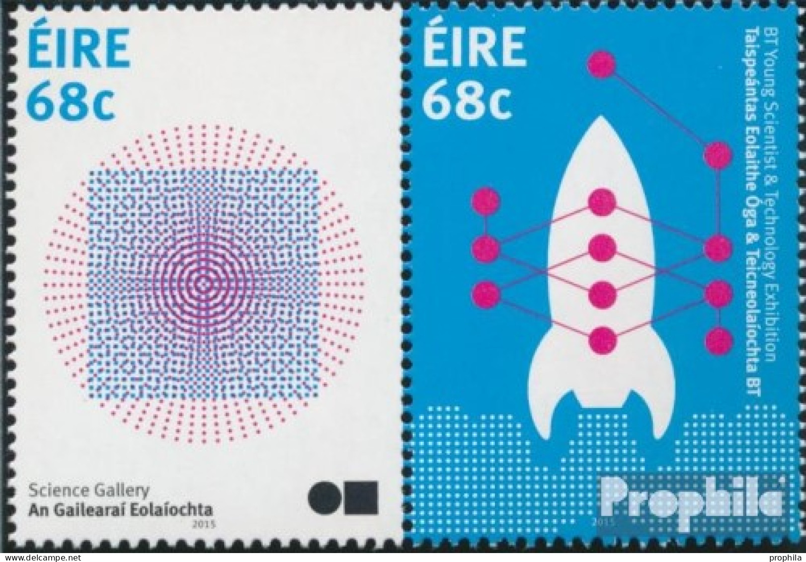 Irland 2118-2119 Paar (kompl.Ausg.) Postfrisch 2015 Wissenschaftswettbewerb Für Schüler - Unused Stamps
