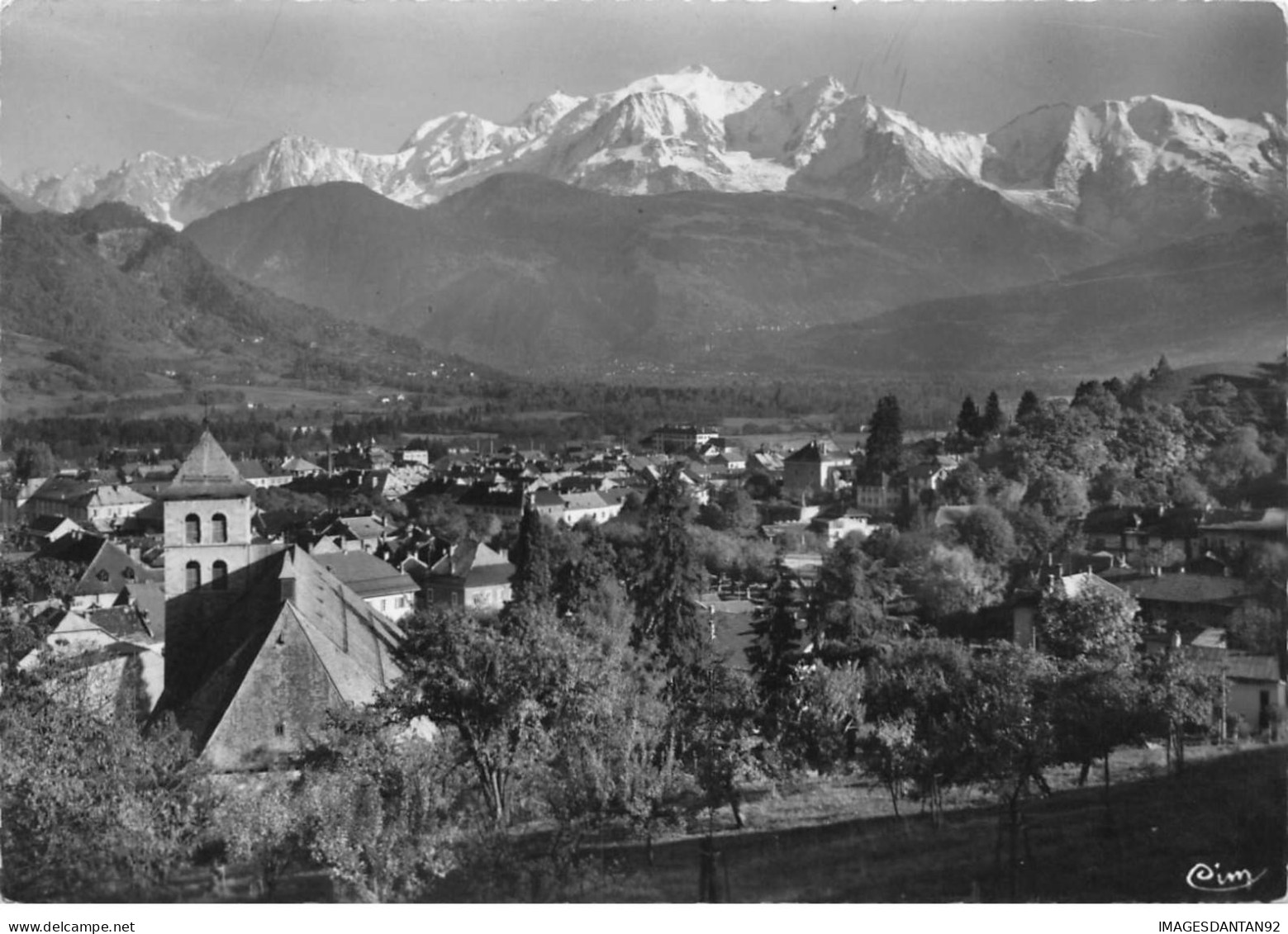 74 SALLANCHES AA#DC154 VUE GENERALE DE LA VILLE ET DU MONT BLANC ENNEIGE - Sallanches