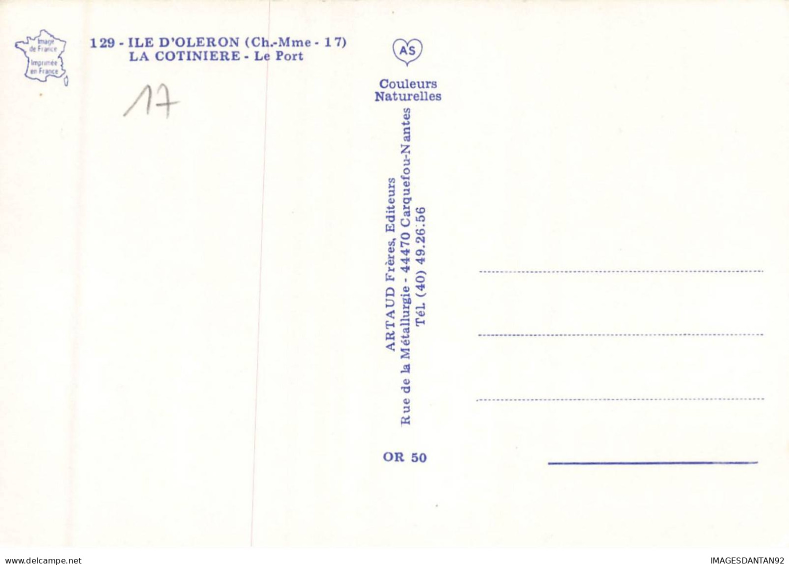 17 ILE DOLERON AA#DC466 LA COTINIERE LE PORT PHARE BATEAUX DE PECHE - Ile D'Oléron