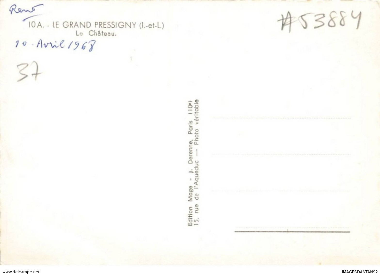 37 LE GRAND PRESSIGNY #MK53884 LE CHATEAU - Le Grand-Pressigny