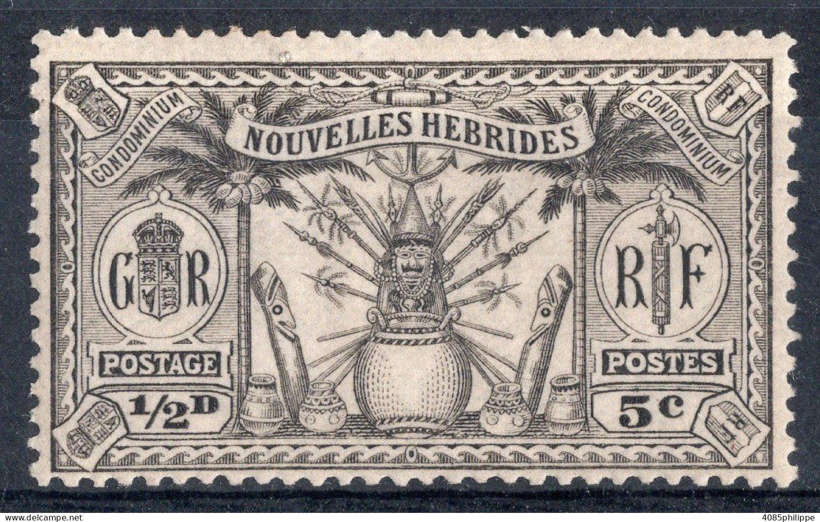 Nouvelles HEBRIDES Timbre-poste N°80* Neuf Charnière  TB Cote : 1€50 - Neufs