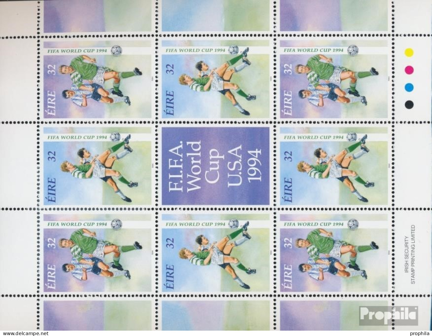 Irland 857-858Klb Kleinbogen (kompl.Ausg.) Postfrisch 1994 Fußball WM USA - Unused Stamps