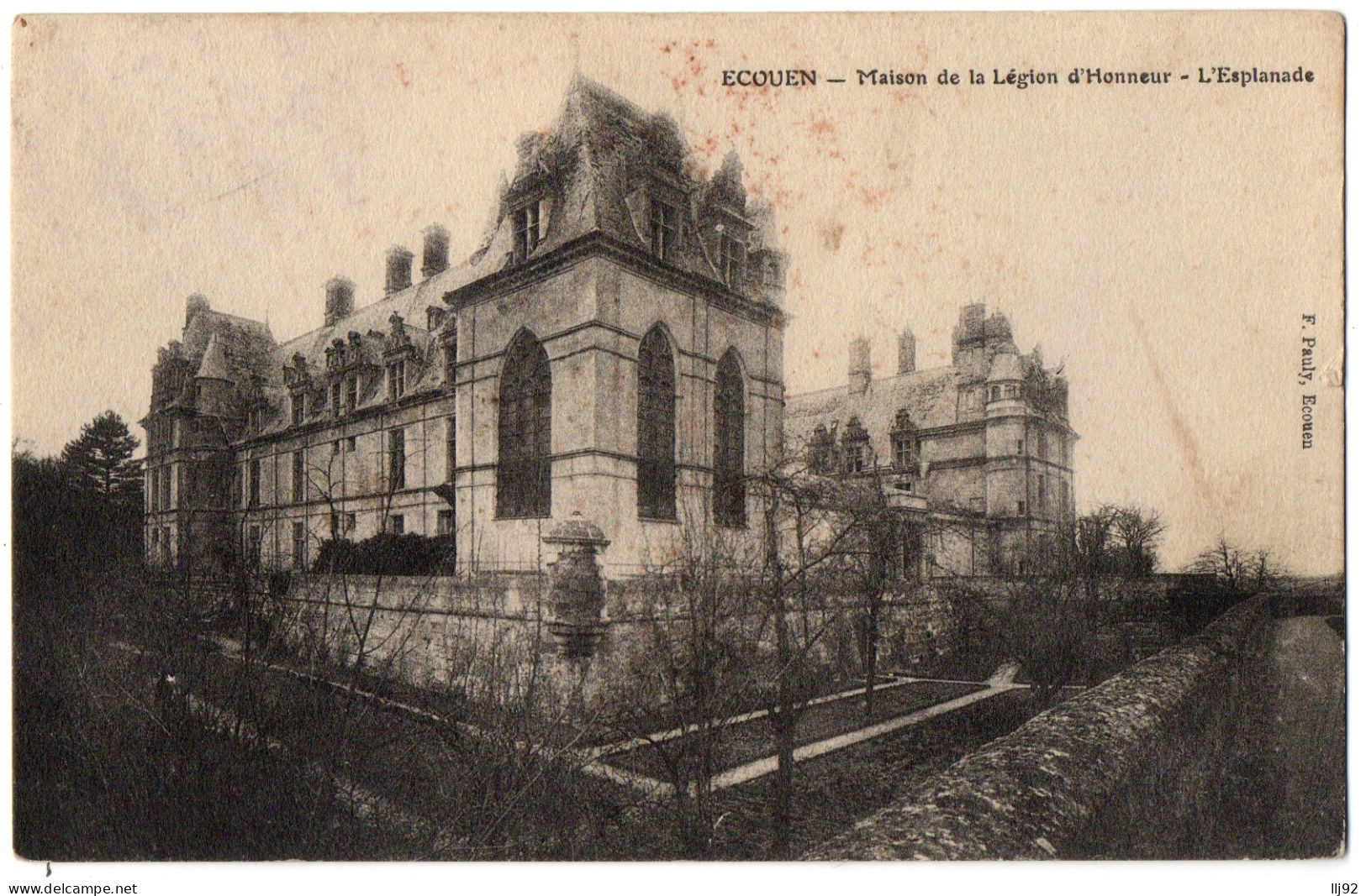 CPA 95 - ECOUEN (Val D'Oise) - Maison De La Légion D'Honneur - L'Esplanade - Ed. F. Pauly - Ecouen