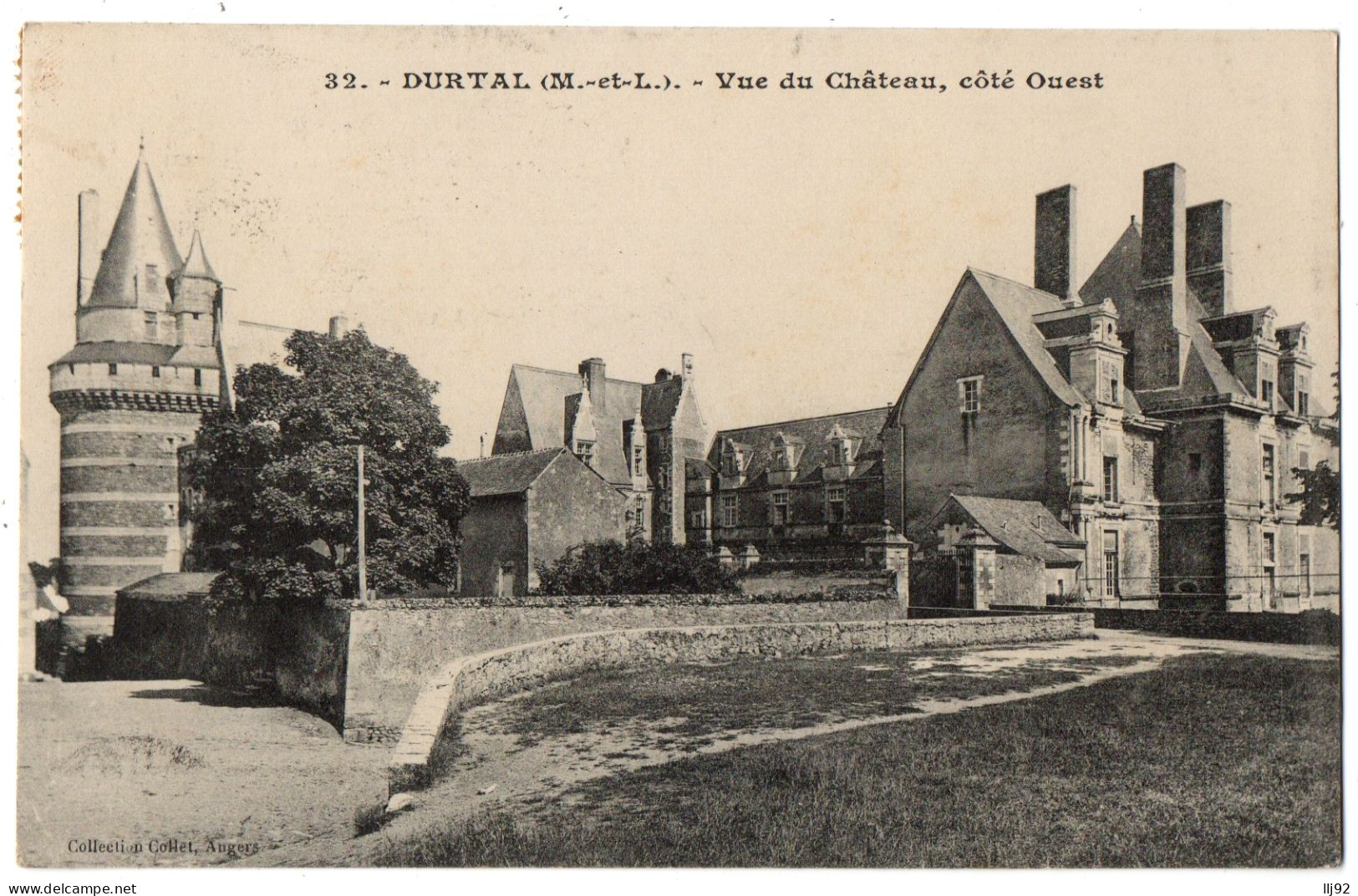 CPA 49 - DURTAL (Maine Et Loire) - 32. Vue Du Château, Côté Ouest - Coll. Collet - Durtal
