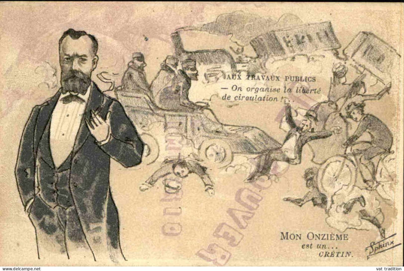 POLITIQUE - Carte Postale - Les Travaux Publics - L 152217 - Satirische